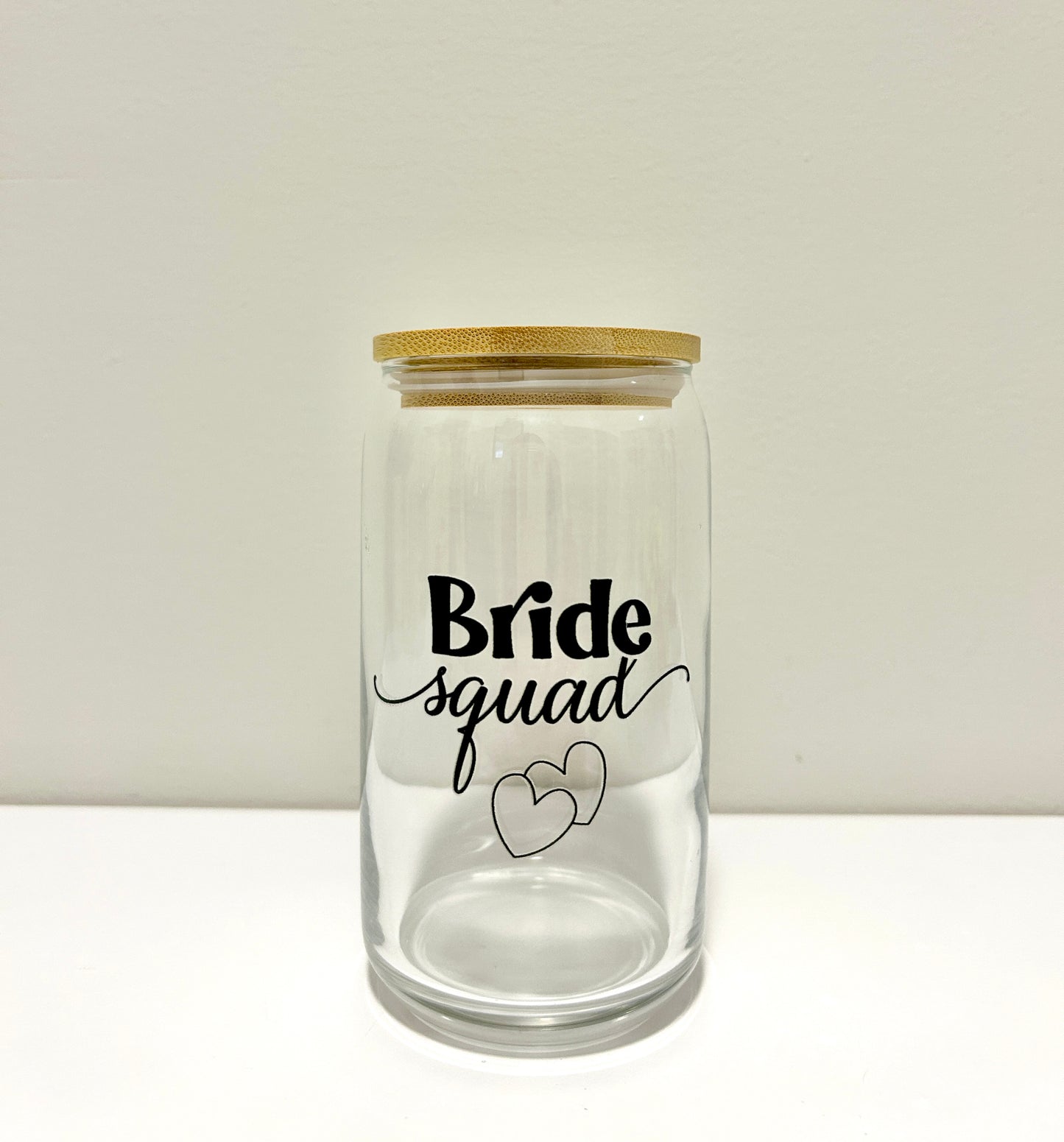 Bride Squad Glass Can 16oz