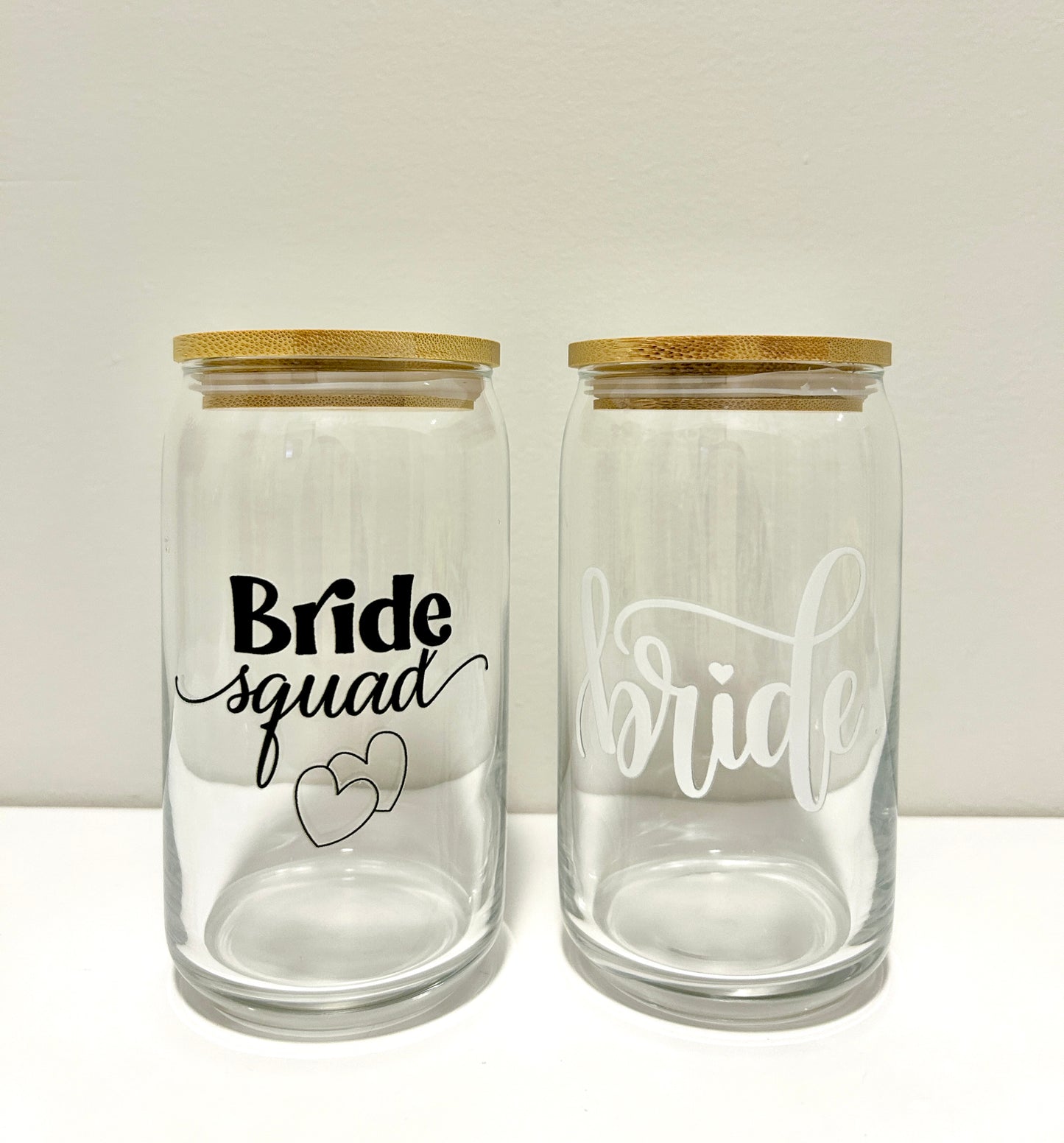 Bride Squad Glass Can 16oz