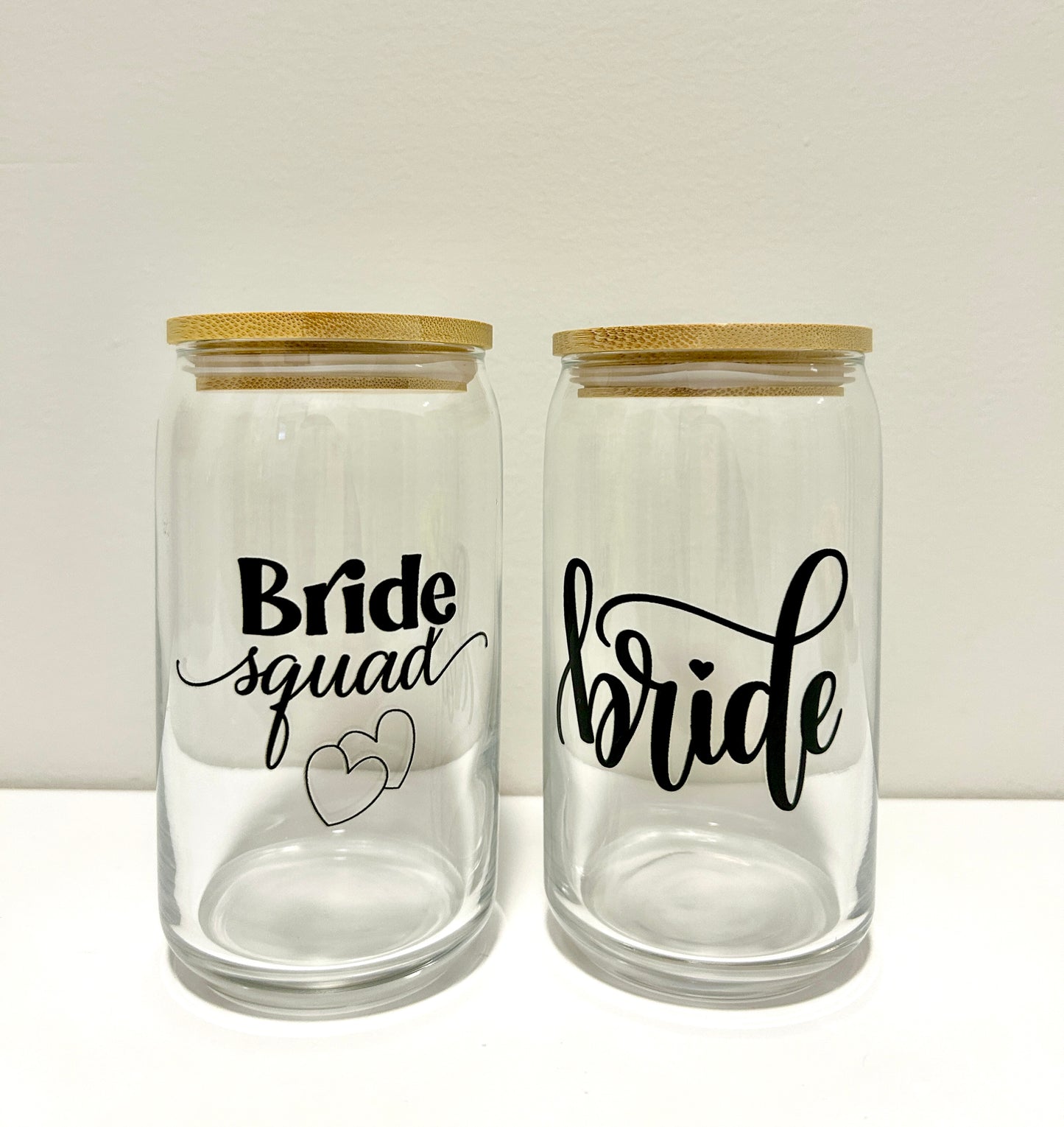 Bride Squad Glass Can 16oz