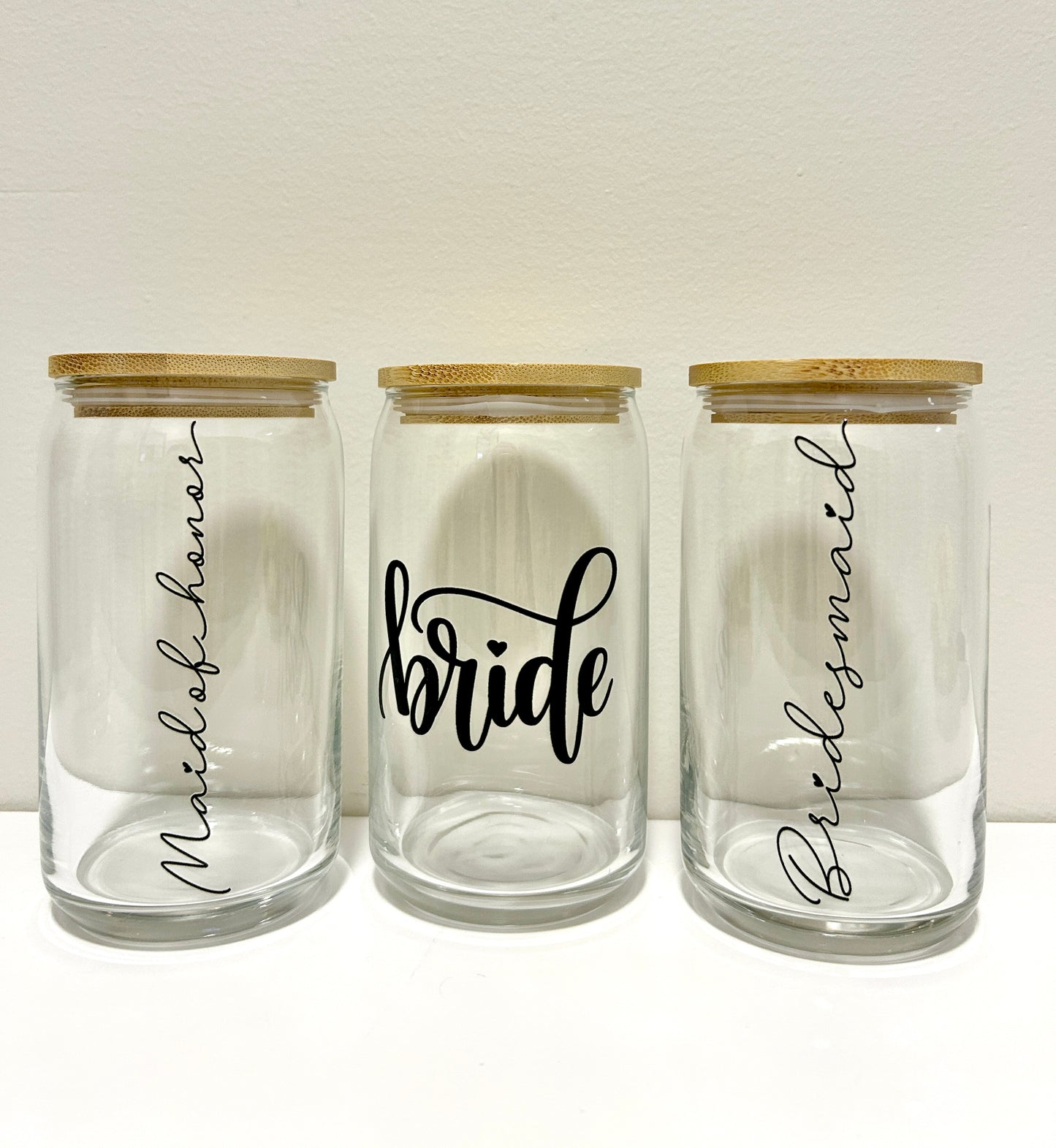 Bridesmaid Glass Can 16oz
