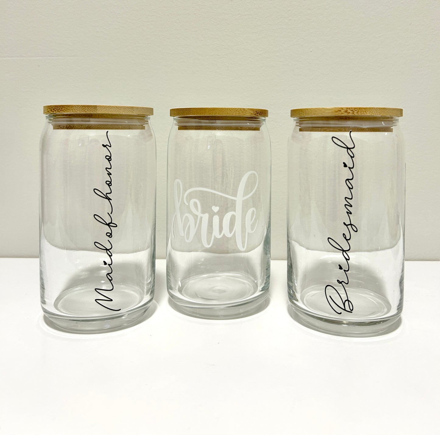 Bridesmaid Glass Can 16oz