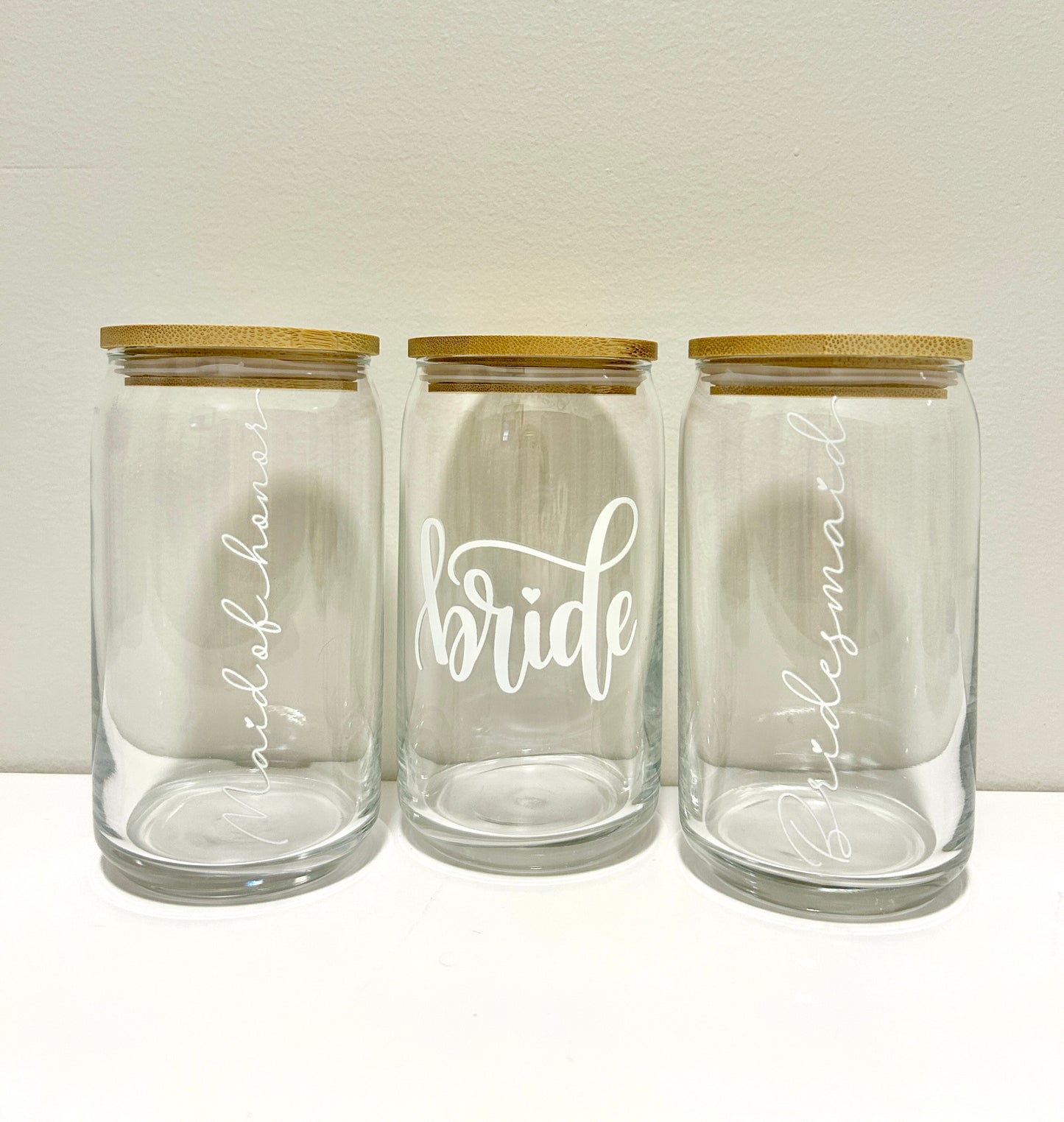 Bridesmaid Glass Can 16oz