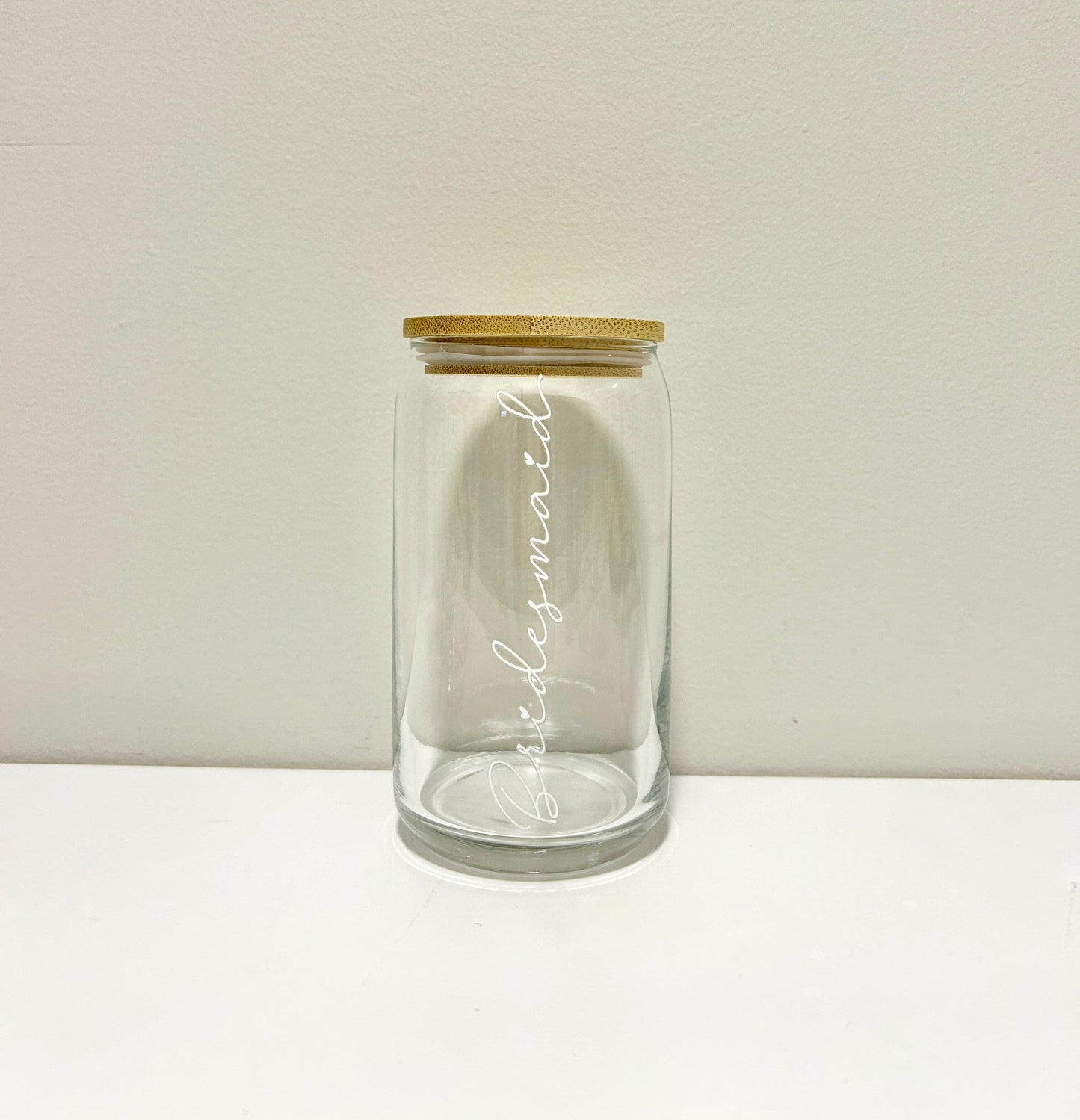 Bridesmaid Glass Can 16oz