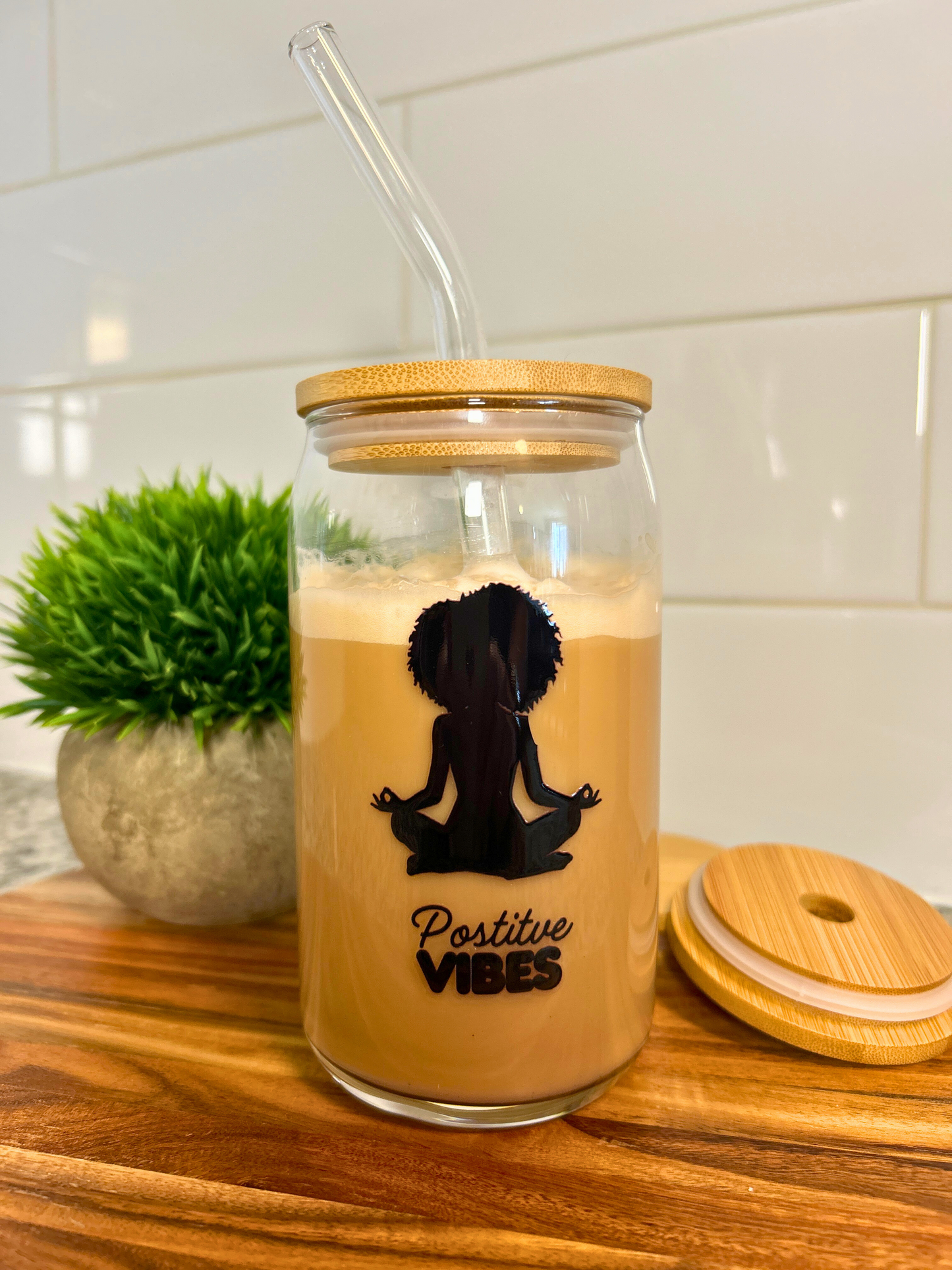 Positive Afro Vibes - Glass Can 16oz
