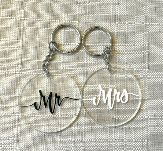 Mr. & Mrs. Keychain Set