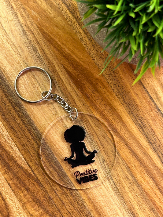 Positive Afro Vibes Keychain